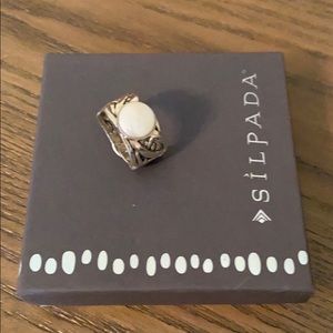 Silpada Mother of Pearl Ring size 10